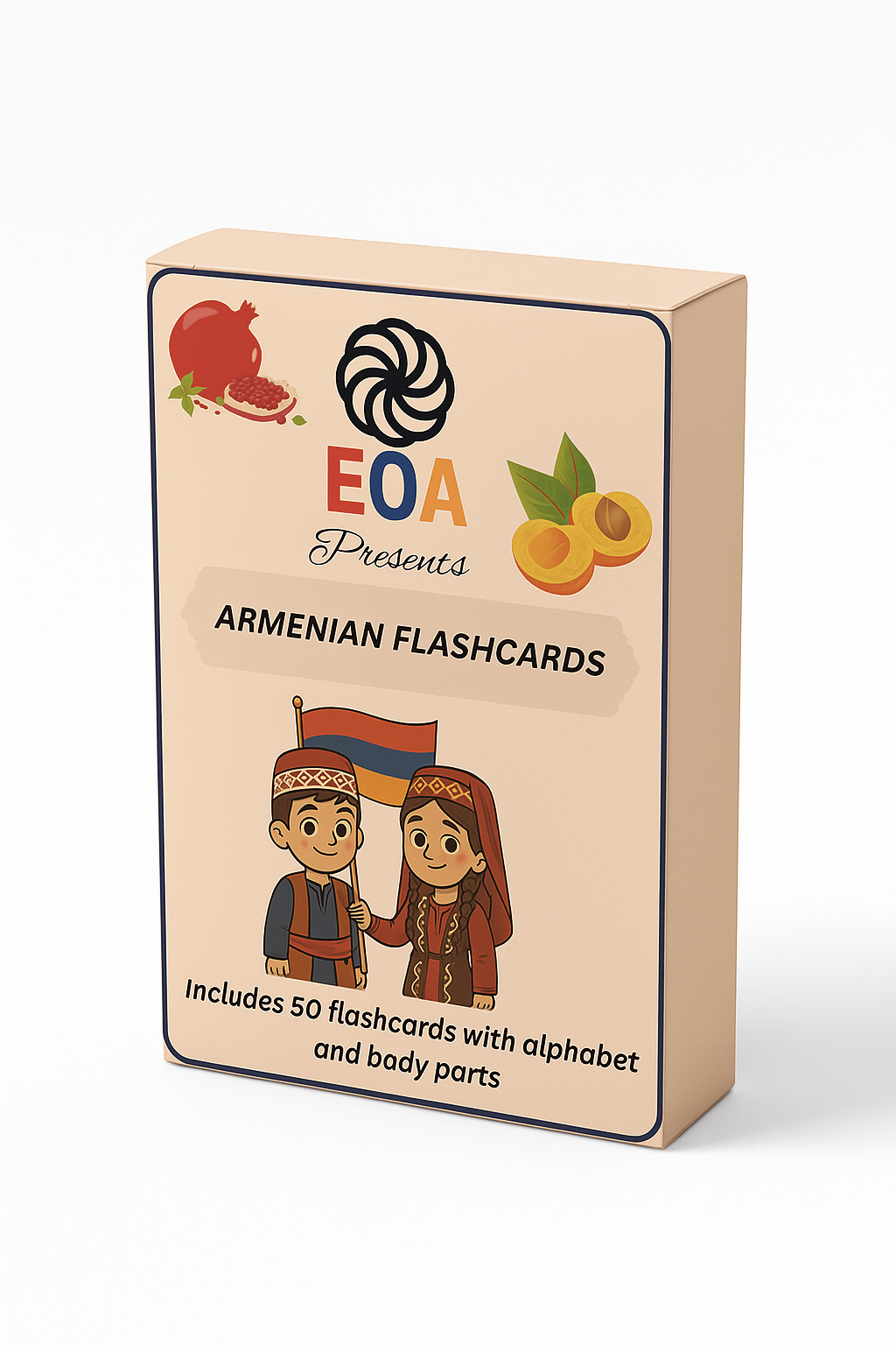 Armenian Flashcards (Armenian Alphabet & Body Parts) 50 cards per pack